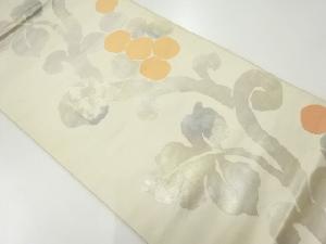アンティーク　唐草に実模様織出し袋帯（材料）